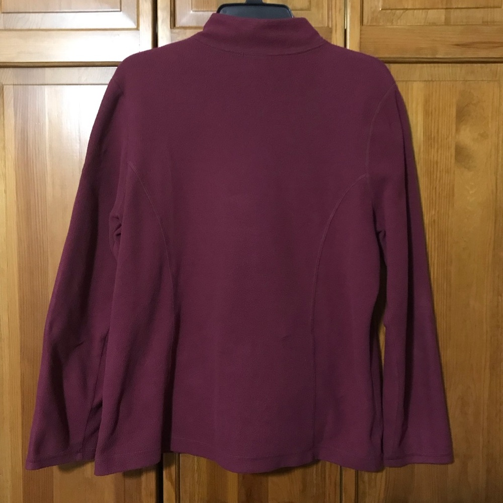 Woman’s LL Bean Fleece Zip Up Jacket - Picture 2 of 3